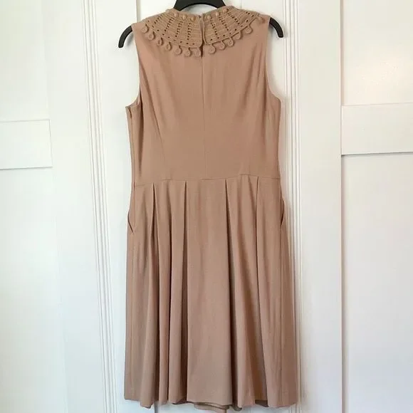 Ports 1961 Tan Sleeveless Dress Size 8 - Picture 2 of 6